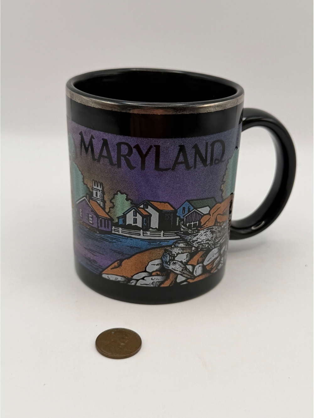 Maryland scenic black mug